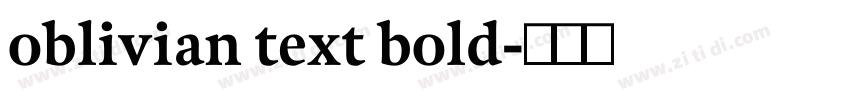 oblivian text bold字体转换